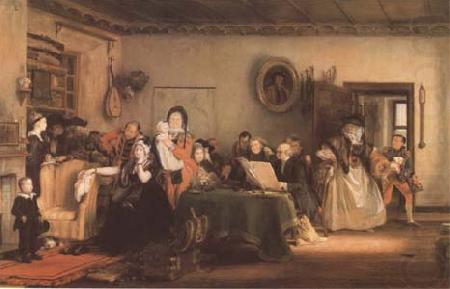 Sir David Wilkie Reading the Will (mk09) oil painting picture